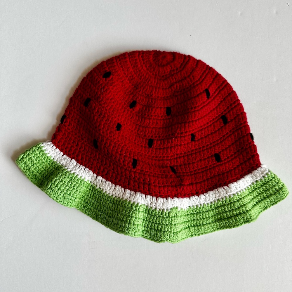 Gymboree Watermelon Crochet Hat Watermelon Picnic Sz 2T-5T Brand New